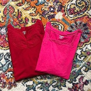 🎈Liz & Me Red and Pink Plus Size Tops